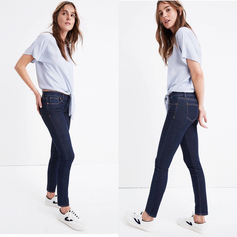 MADEWELL 8" Skinny Jeans in Quincy Wash Size 26